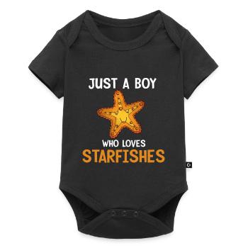 Seestern - Baby Premium Kurzarmbody - Schwarz - Vorne