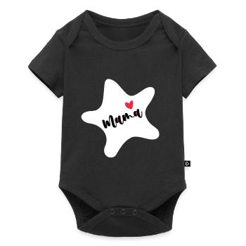 Seestern - Baby Premium Kurzarmbody - Schwarz - Vorne