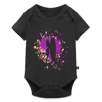 Surfer Girl Color Splash - Baby Premium short-sleeve bodysuit - black - Front