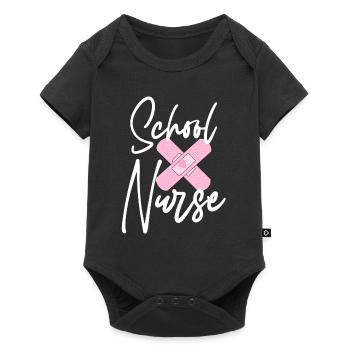 Nurse Doctor Superhero Nurse Heart Nurse - Baby Premium short-sleeve bodysuit - black - Front