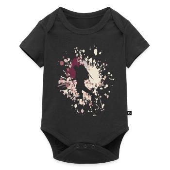 Hike Mountain Color Splash - Baby Premium short-sleeve bodysuit - black - Front
