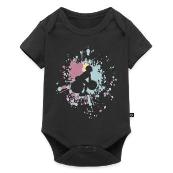 Fitness Haltérophilie Couleur Splash - Body à manches courtes Premium Bébé - noir - Devant