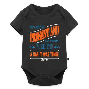 funny sayings gift idea sayings reading geek bday - Baby Premium short-sleeve bodysuit - black - Front