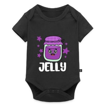 Erdnussbutter Peanut Butter Marmelade Geschenk - Baby Premium Kurzarmbody - Schwarz - Vorne