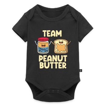Erdnussbutter Peanut Butter Marmelade Geschenk - Baby Premium Kurzarmbody - Schwarz - Vorne