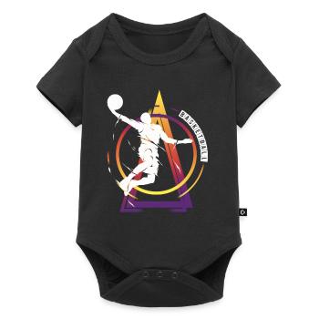 Basketteur Basketteur Dunking Vintage Retro - Body à manches courtes Premium Bébé - noir - Devant