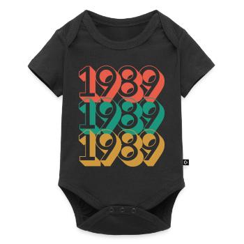 Anniversaire année 1989 / Vintage 1989 - Body à manches courtes Premium Bébé - noir - Devant