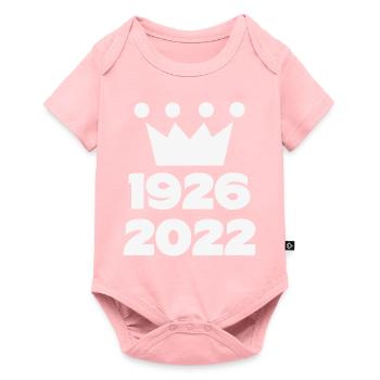 Queen 1926 2022 British Crown - Baby Premium short-sleeve bodysuit - rose - Front