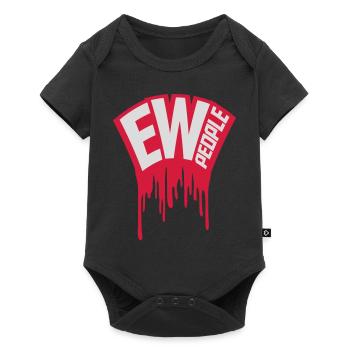 ew people citation drôle - Body à manches courtes Premium Bébé - noir - Devant