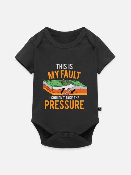 Erdbeben - Baby Premium Kurzarmbody - Schwarz