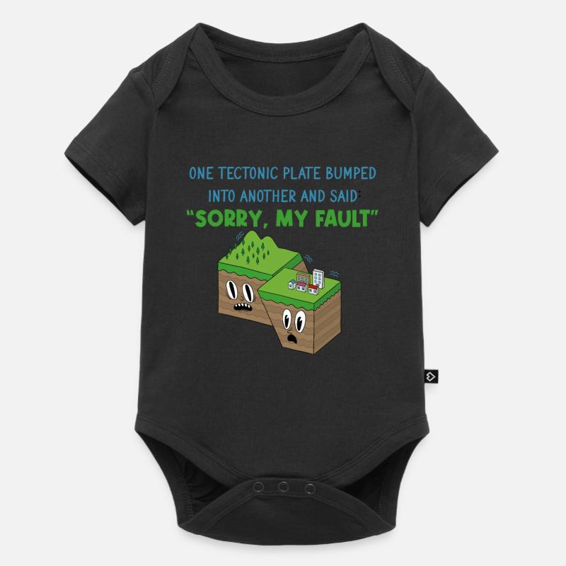 Erdbeben - Baby Premium Kurzarmbody - Schwarz