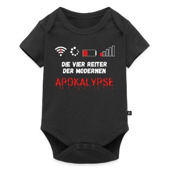 Die vier Reiter der modernen Apokalypse Lustig - Baby Premium Kurzarmbody - Schwarz - Vorne