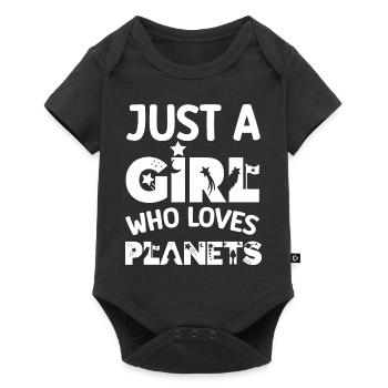 Astronomer original idea for girl who love space - Body à manches courtes Premium Bébé - noir - Devant