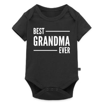 MEILLEURE GRAND-MÈRE DE TOUS LES TEMPS. CADEAU DE GRAND-MÈRE. - Body à manches courtes Premium Bébé - noir - Devant