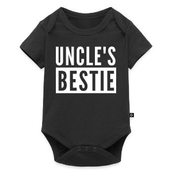 UNCLE'S BESTIE - Baby Premium short-sleeve bodysuit - black - Front