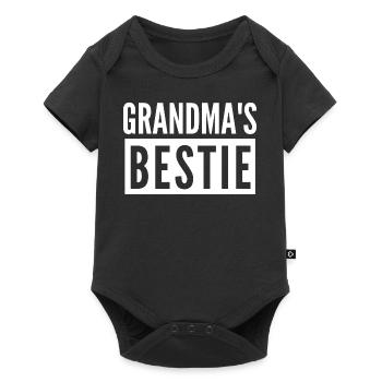 GRANDMA'S BESTIE - Baby Premium short-sleeve bodysuit - black - Front