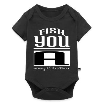 axolotls funny gym dinosaur moon santa animal - Baby Premium Kurzarmbody - Schwarz - Vorne