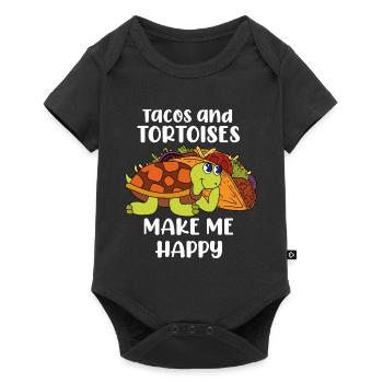 Turtle Funny Gift - Baby Premium short-sleeve bodysuit - black - Front
