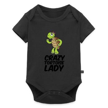 Black Toad Funny Girl Gift - Baby Premium short-sleeve bodysuit - black - Front