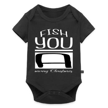 Carolina Couples Animation Angler Dinosaur Tshirt - Baby Premium short-sleeve bodysuit - black - Front