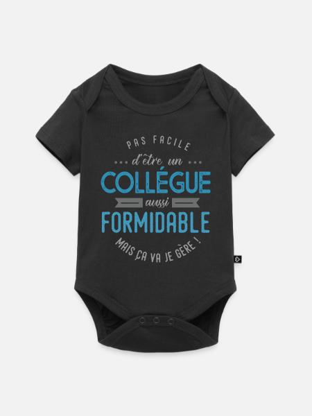 Collégue collegue formidable cadeau pour collégue - Body à manches courtes Premium Bébé - noir
