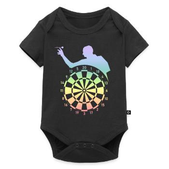 Dart - Baby Premium Kurzarmbody - Schwarz - Vorne