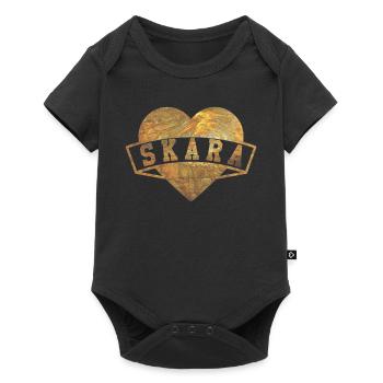 Skara Hearts Gold - Body à manches courtes Premium Bébé - noir - Devant