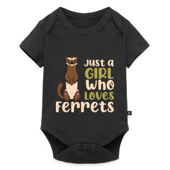 Ferret - Baby Premium short-sleeve bodysuit - black - Front