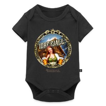 Idre Fjäll Skigebiet Schweden - Baby Premium Kurzarmbody - Schwarz - Vorne