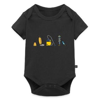 Vacuum Cleaner Cleaning Power Gift - Baby Premium short-sleeve bodysuit - black - Front