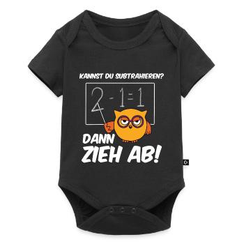 Kannst Du Subtrahieren Dann Zieh Ab - Baby Premium Kurzarmbody - Schwarz - Vorne