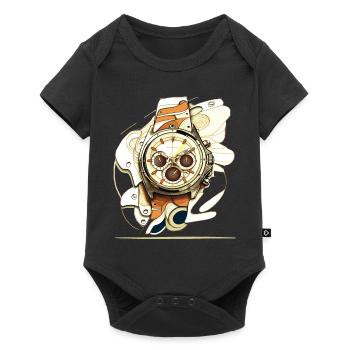A vintage chronograph is a great timepiece - Baby Premium short-sleeve bodysuit - black - Front