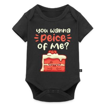 Tu veux un morceau de moi Motif - Body à manches courtes Premium Bébé - noir - Devant