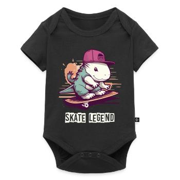 Skate legend - Baby Premium short-sleeve bodysuit - black - Front