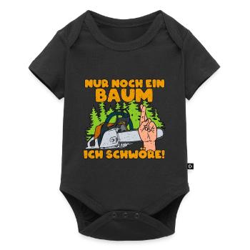 Nur Noch Ein Baum ich Schwöre - Baby Premium Kurzarmbody - Schwarz - Vorne