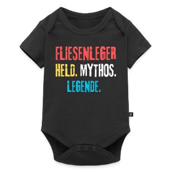 fliesenleger Handwerker - Baby Premium Kurzarmbody - Schwarz - Vorne