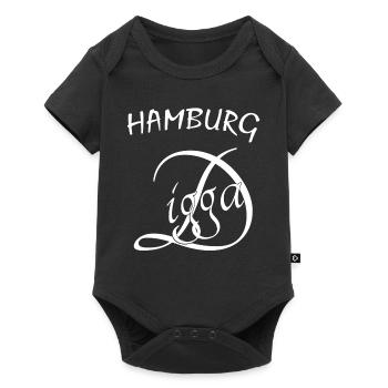 Hamburg Digga, hamburg dicker - Baby Premium Kurzarmbody - Schwarz - Vorne