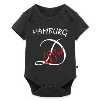 Hamburg Digga - Baby Premium Kurzarmbody - Schwarz - Vorne
