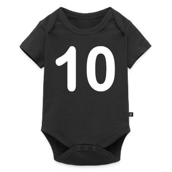 10 - Baby Premium Kurzarmbody - Schwarz - Vorne
