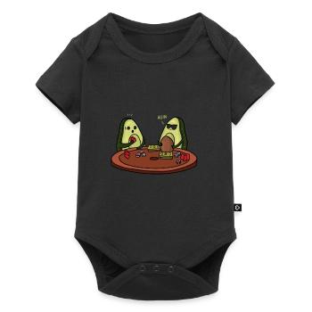 All In Avocado Poker - Baby Premium Kurzarmbody - Schwarz - Vorne