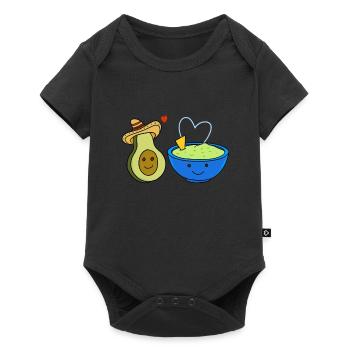 Avocat Guacamole Love - Body à manches courtes Premium Bébé - noir - Devant