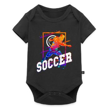 Soccer Soccer Player Soccer Player Fan Club Bunt - Baby Premium short-sleeve bodysuit - black - Front