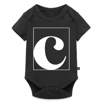 Letter alphabet c - Baby Premium short-sleeve bodysuit - black - Front