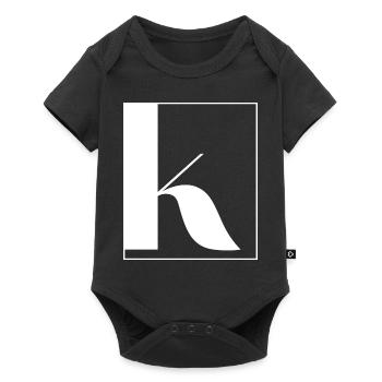 Letter alphabet k - Baby Premium short-sleeve bodysuit - black - Front