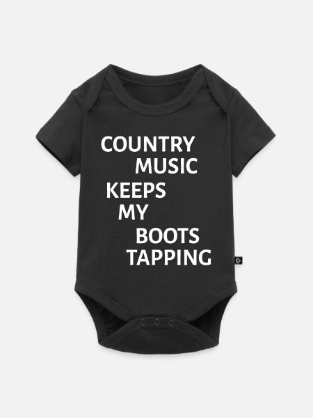 Dancing Dance Music - Baby Premium Kurzarmbody - Schwarz