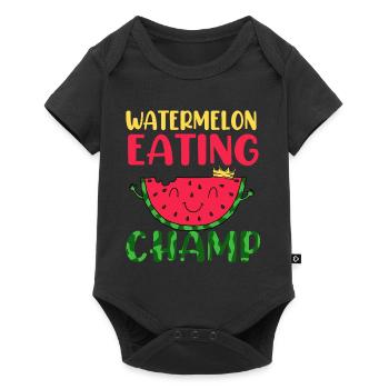 Watermelon - Baby Premium short-sleeve bodysuit - black - Front