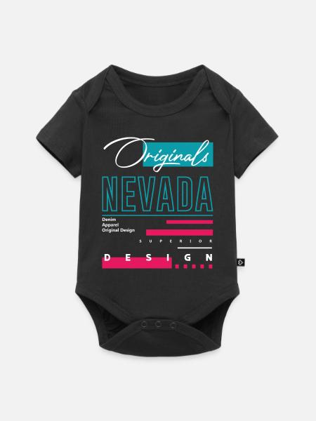 Nevada - Baby Premium Kurzarmbody - Schwarz
