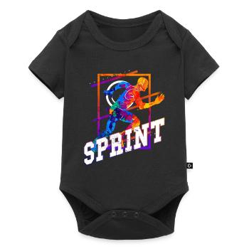 Sprint, Sprint, Sprint, Athlétisme, Course à pied - Body à manches courtes Premium Bébé - noir - Devant