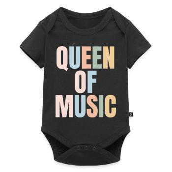 Queen of MUSIC - Baby Premium short-sleeve bodysuit - black - Front