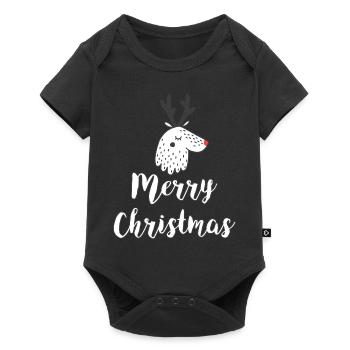 Joyeux Noël - Body à manches courtes Premium Bébé - noir - Devant